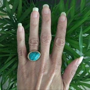 Chloe + Isabel Minaret Faceted Turquoise Ring